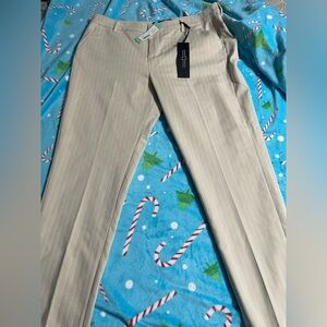 Liverpool Women's Light Tan Striped Capris